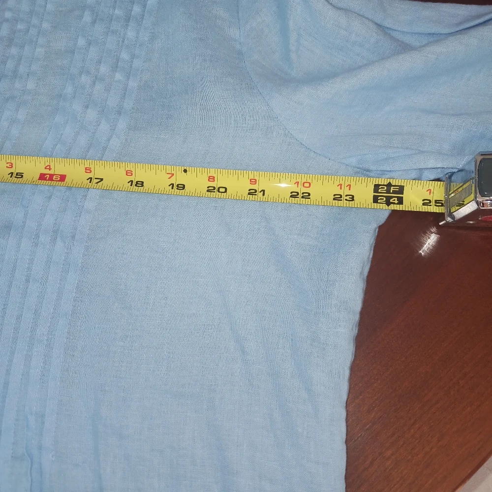 Lilly Pulitzer 100% Linen Sarasota Tunic in Frenchie Blue XL NWT - Picture 9 of 10